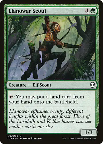 Llanowar Scout - dom Spoiler