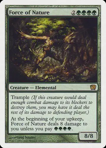 Force of Nature - 9ed Spoiler