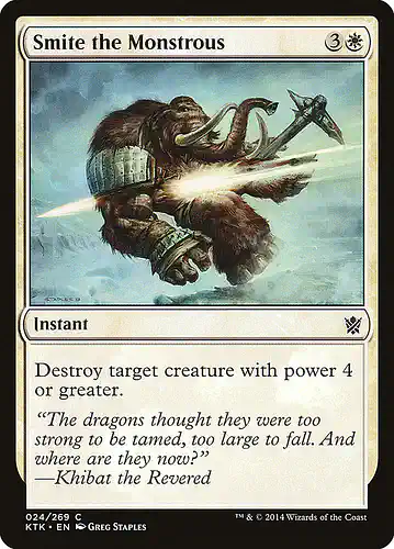 Smite the Monstrous - ktk Spoiler