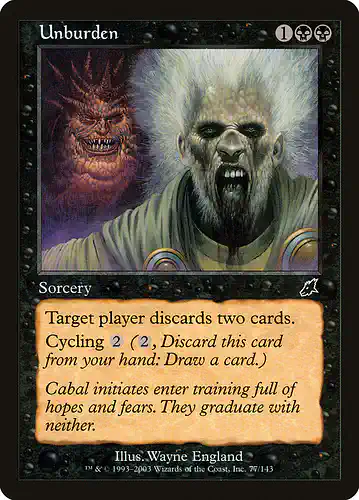 Unburden - scg Spoiler