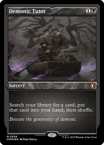 Demonic Tutor - cmm Spoiler