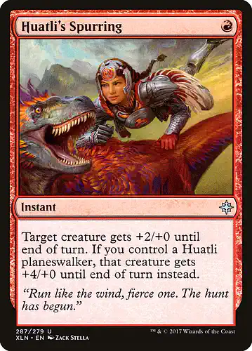 Huatli's Spurring - xln Spoiler