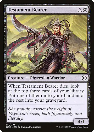 Testament Bearer - one Spoiler