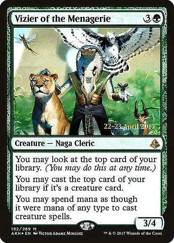 Vizier of the Menagerie - akh Spoiler