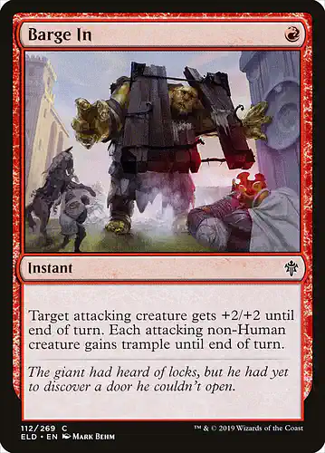 Barge In - eld Spoiler
