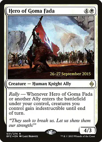 Hero of Goma Fada - bfz Spoiler