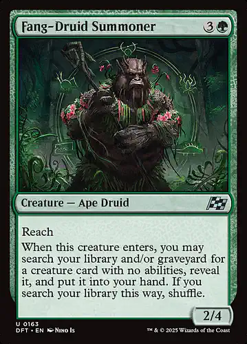 Fang-Druid Summoner - dft Spoiler