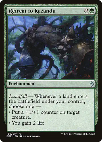 Retreat to Kazandu - bfz Spoiler