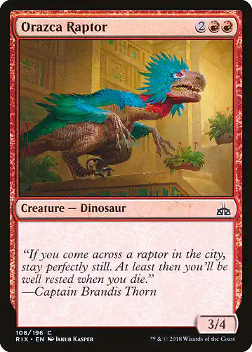 Orazca Raptor - rix Spoiler