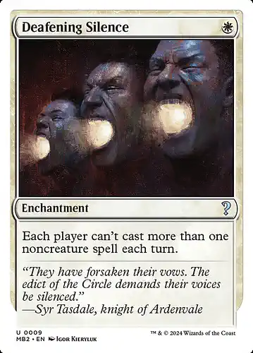 Deafening Silence - mb2 Spoiler