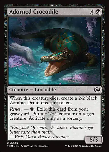 Adorned Crocodile - tdm Spoiler