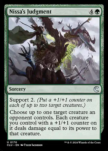 Nissa's Judgment - clu Spoiler