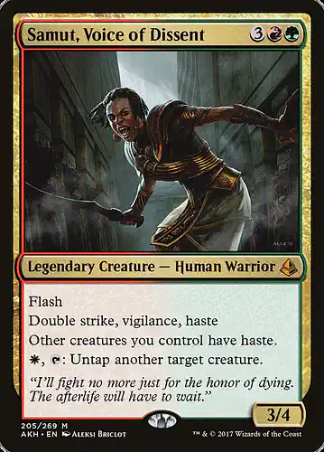 Samut, Voice of Dissent - akh Spoiler