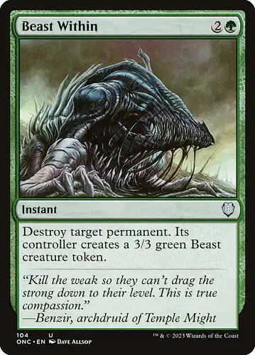 Beast Within - onc Spoiler