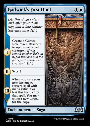 Gadwick's First Duel - woe Spoiler