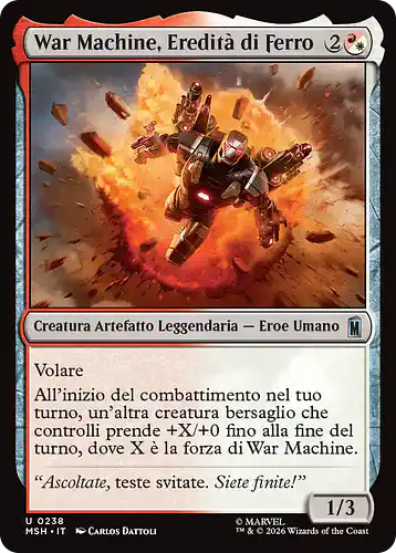 War Machine, Legacy of Iron - msh Spoiler