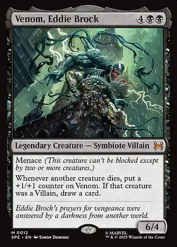 Venom, Eddie Brock - spe Spoiler