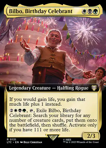 Bilbo, Birthday Celebrant - ltc Spoiler