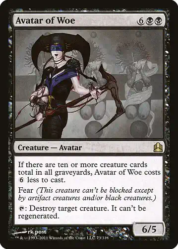 Avatar of Woe - cmd Spoiler