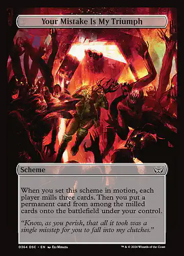 Your Mistake Is My Triumph - dsc Spoiler