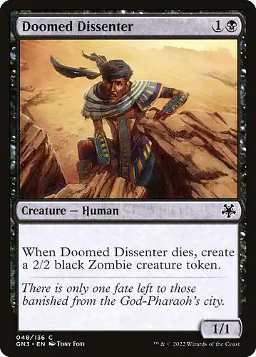 Doomed Dissenter - gn3 Spoiler