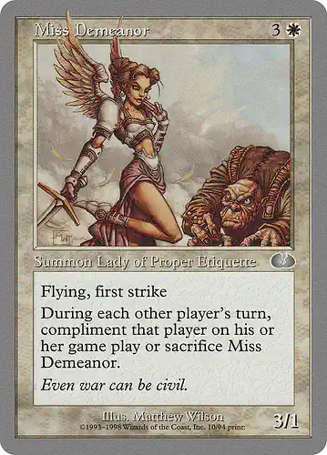 Miss Demeanor - ugl Spoiler