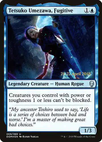 Tetsuko Umezawa, Fugitive - dom Spoiler