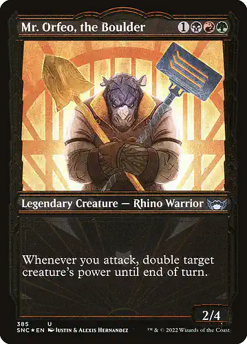 Mr. Orfeo, the Boulder - snc Spoiler