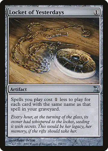 Locket of Yesterdays - tsp Spoiler