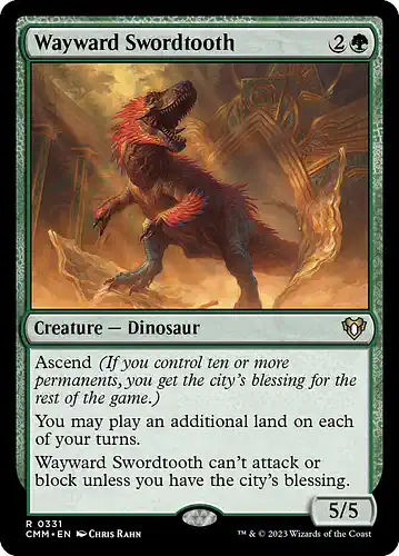 Wayward Swordtooth - cmm Spoiler