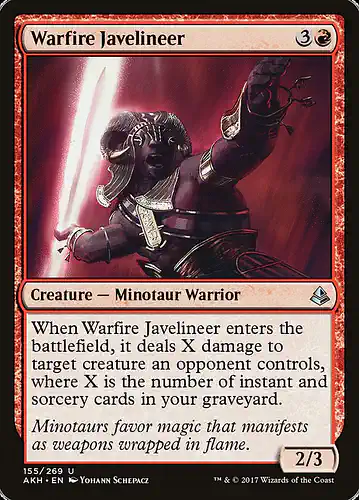 Warfire Javelineer - akh Spoiler