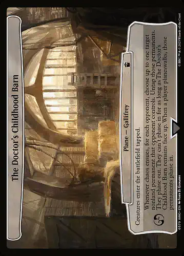 The Doctor's Childhood Barn - who Spoiler