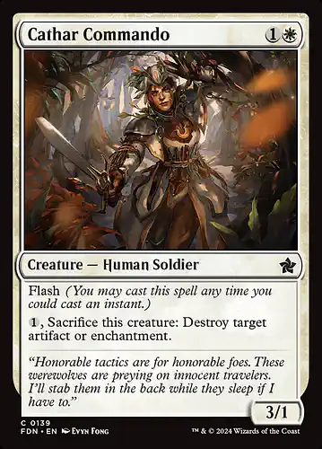 Cathar Commando - fdn Spoiler