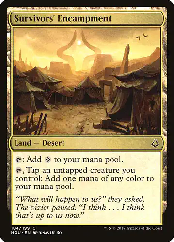 Survivors' Encampment - hou Spoiler