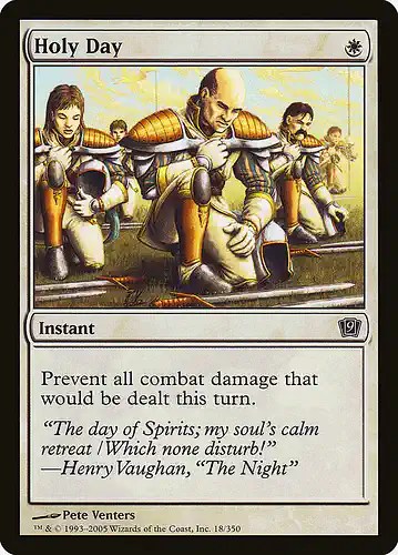 Holy Day - 9ed Spoiler