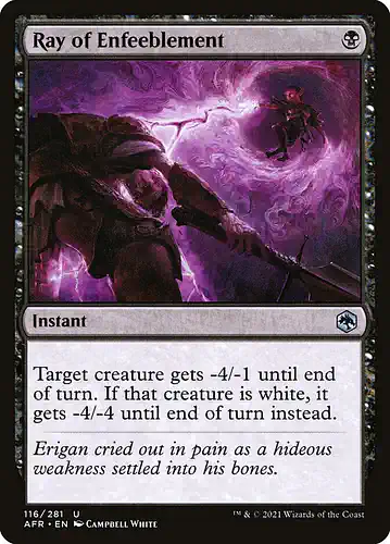 Ray of Enfeeblement - afr Spoiler