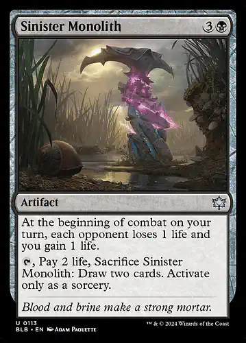 Sinister Monolith - blb Spoiler