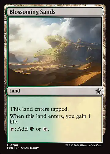 Blossoming Sands - fdn Spoiler