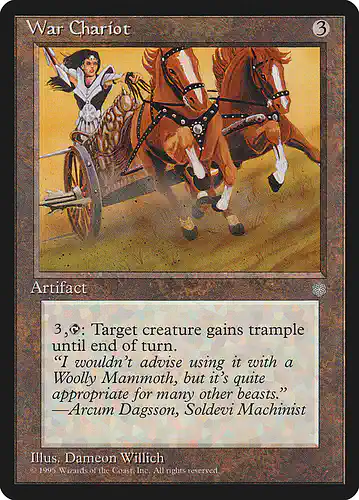 War Chariot - ice Spoiler