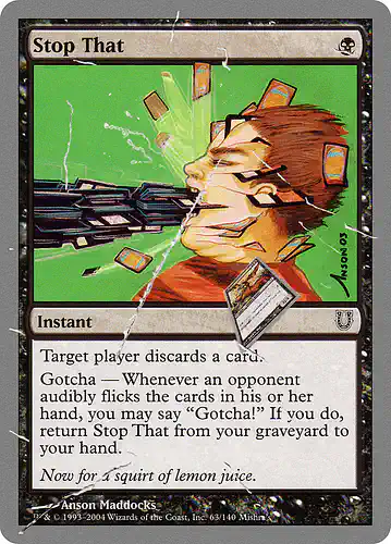 Stop That - unh Spoiler