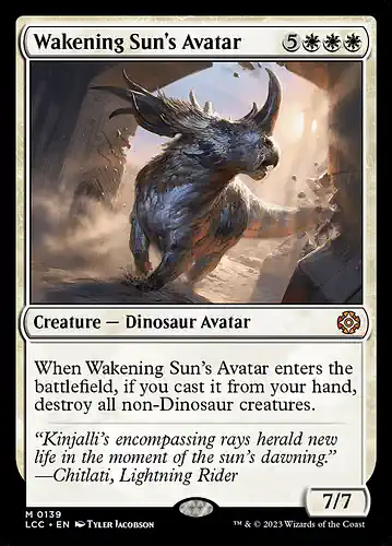 Wakening Sun's Avatar - lcc Spoiler