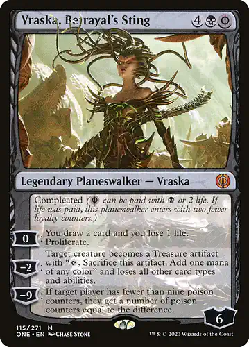 Vraska, Betrayal's Sting - one Spoiler