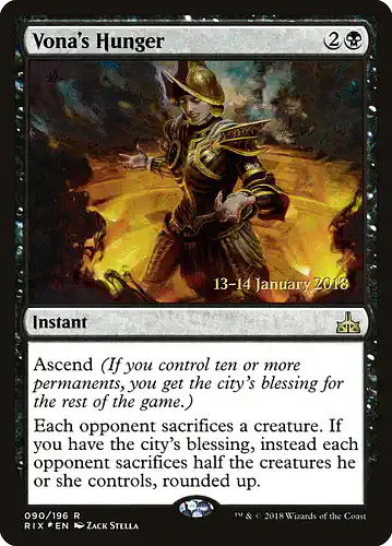 Vona's Hunger - rix Spoiler