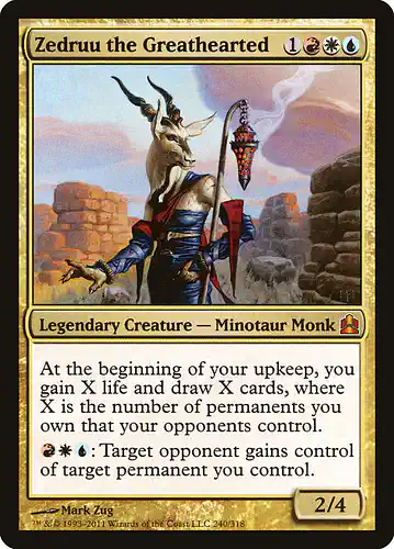 Zedruu the Greathearted - cmd Spoiler