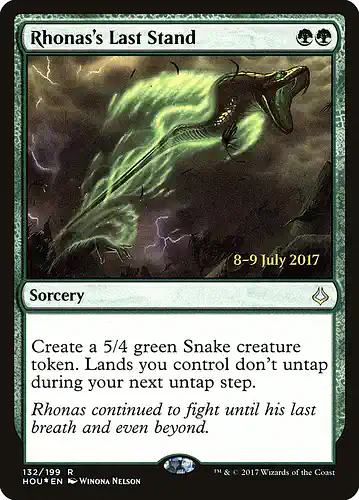 Rhonas's Last Stand - hou Spoiler
