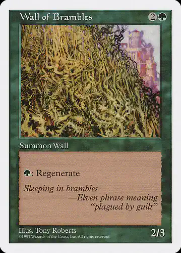 Wall of Brambles - 5ed Spoiler