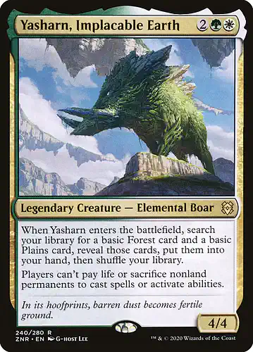 Yasharn, Implacable Earth - znr Spoiler