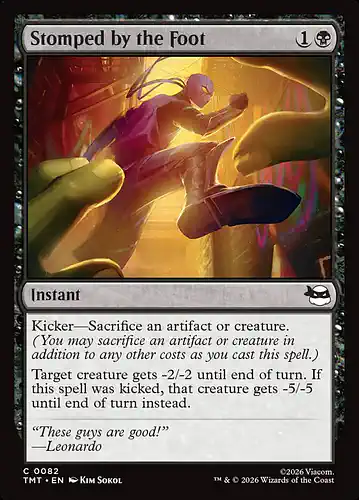 Stomped by the Foot - tmt Spoiler