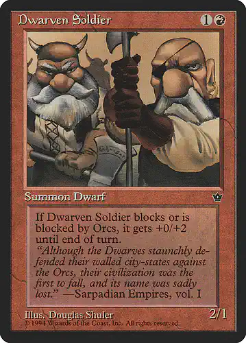 Dwarven Soldier - fem Spoiler