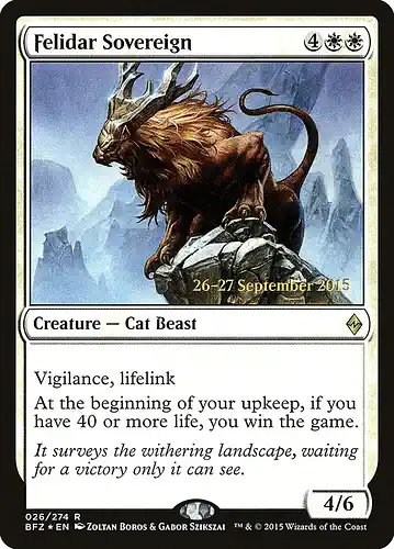 Felidar Sovereign - bfz Spoiler